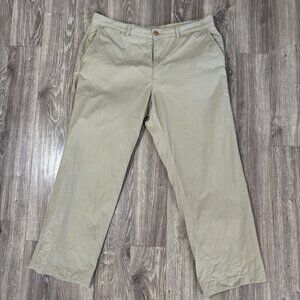 Tommy Bahama Flat Front Chino Pants Men’s Beige Straight Leg Casual Size 36 X 32